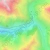 Mapa topográfico Réserve naturelle de la haute vallée de la Séveraisse, altitud, relieve