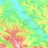 Mapa topográfico Montesquieu-Volvestre, altitud, relieve