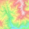 Mapa topográfico Uñón, altitud, relieve
