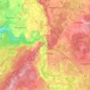 Mapa topográfico 88364, altitud, relieve