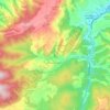 Mapa topográfico Nieva de Cameros, altitud, relieve
