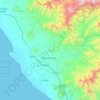 Mapa topográfico Ascope, altitud, relieve