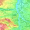 Mapa topográfico Fürth, altitud, relieve
