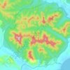 Mapa topográfico Заповедник «Кедровая Падь», altitud, relieve