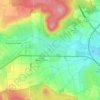 Mapa topográfico Heckershausen, altitud, relieve