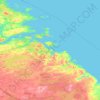 Mapa topográfico Плотинское сельское поселение, altitud, relieve
