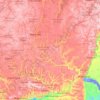 Mapa topográfico Дон, altitud, relieve