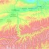 Mapa topográfico 特克斯县, altitud, relieve