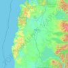 Mapa topográfico Provincia de Osorno, altitud, relieve