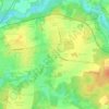 Mapa topográfico Honerdingen, altitud, relieve