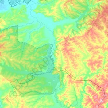 Mapa topográfico Сары-Чумыш, altitud, relieve