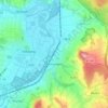 Mapa topográfico Gensungen, altitud, relieve