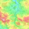 Mapa topográfico Asmissen, altitud, relieve