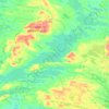 Mapa topográfico Yli-Kitka, altitud, relieve