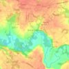 Mapa topográfico Sort-en-Chalosse, altitud, relieve