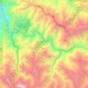 Mapa topográfico Machupicchu, altitud, relieve