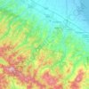 Mapa topográfico Forlì-Cesena, altitud, relieve