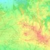 Mapa topográfico Emstek, altitud, relieve