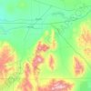Mapa topográfico Cassia County, altitud, relieve