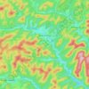 Mapa topográfico Bärental, altitud, relieve