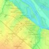 Mapa topográfico San Nicolás de los Arroyos, altitud, relieve