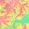 Mapa topográfico Тойма, altitud, relieve