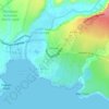 Mapa topográfico Eleele, altitud, relieve