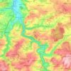 Mapa topográfico Berga-Wünschendorf, altitud, relieve