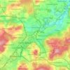 Mapa topográfico 95615, altitud, relieve