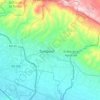 Mapa topográfico Tamboril, altitud, relieve