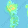 Mapa topográfico Ilha de Maré, altitud, relieve