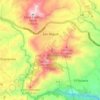 Mapa topográfico San Miguel, altitud, relieve