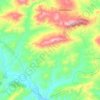 Mapa topográfico Taifa, altitud, relieve