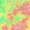 Mapa topográfico Río Sil, altitud, relieve