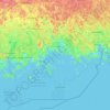 Mapa topográfico Kotkan–Haminan seutukunta, altitud, relieve