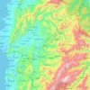 Mapa topográfico Abra, altitud, relieve