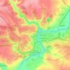 Mapa topográfico Елец, altitud, relieve