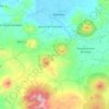Mapa topográfico Tangancícuaro, altitud, relieve