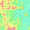 Mapa topográfico Colchane, altitud, relieve