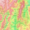 Mapa topográfico 冕宁县 ꍿꆈꑤ, altitud, relieve