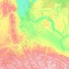 Mapa topográfico Gwich'in Settlement Area, altitud, relieve