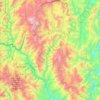 Mapa topográfico Huarango, altitud, relieve