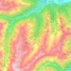 Mapa topográfico Gemeinde Sellrain, altitud, relieve