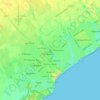 Mapa topográfico Miramar, altitud, relieve