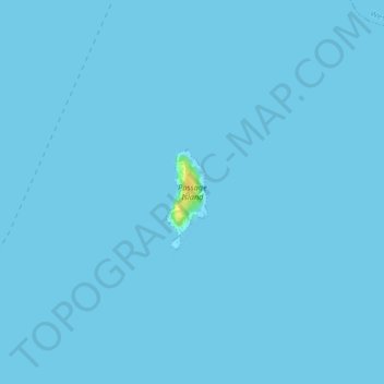 Mapa topográfico Passage Island, altitud, relieve