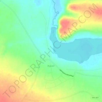 Mapa topográfico Курай, altitud, relieve