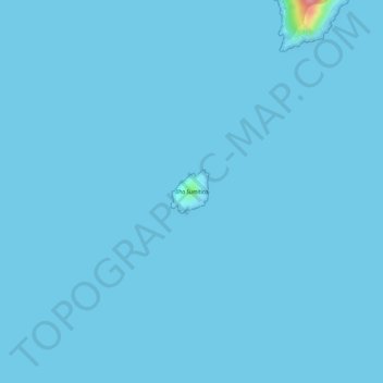 Mapa topográfico Ilha Sumítica, altitud, relieve