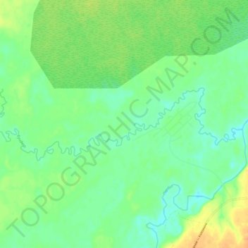 Mapa topográfico Бундюр, altitud, relieve