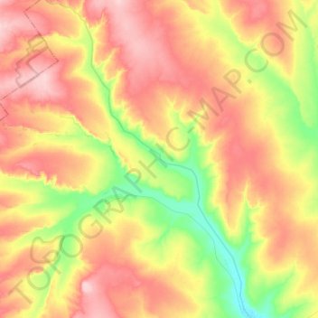 Mapa topográfico Каргалка, altitud, relieve