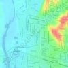 Mapa topográfico 6 de Enero, altitud, relieve